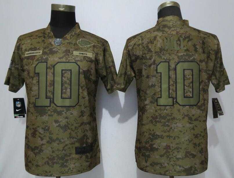 Women Nike Chiefs 10 Tyreek Hill Camo Camo Salute To Service Limited Jersey,We sell and wholesale Women Nike Chiefs 10 Tyreek Hill Camo Camo Salute To Service Limited Jersey on line form chian!